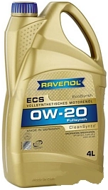 0W-20 Масло моторное RAVENOL ECS EcoSynth 1л синтетика - Артикул 1111102001 - Производитель RAVENOL - Фото, Отзывы, Цены