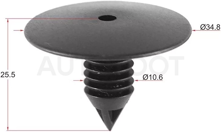 Клипса RENAULT/PEUGEOT/CITROEN (Продажа по 10шт) - Артикул STM11333 - Производитель Sat - Фото, Отзывы, Цены