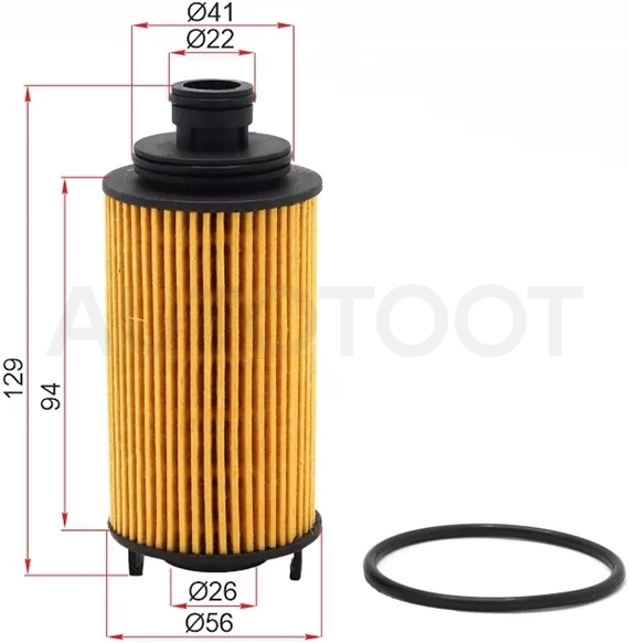 Фильтр масляный (картридж) EXEED TXL F4J16 19-/CHERY TIGGO 8PRO 1.6 21