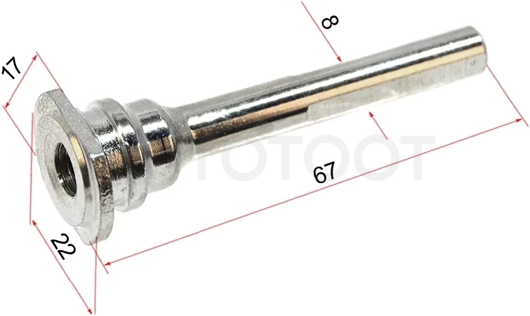 Направляющая суппорта FR NISSAN ALMERA N15/BLUEBIRD SYLPHY G11/TEANA J31/PRIMERA P11/WINGOAD/AD Y11