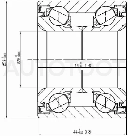 Подшипник задней ступицы SUZUKI SWIFT 2WD - Артикул 28BWD05ACA30 - Производитель Nsk - Фото, Отзывы, Цены
