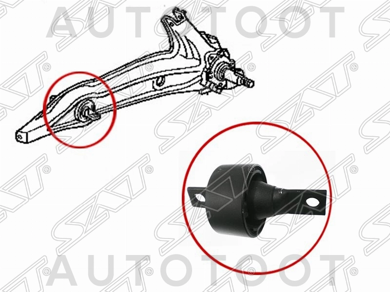 Сайлентблок заднего продольного рычага -ST52370SH3G70 Sat для HONDA CR-V, HONDA CIVIC