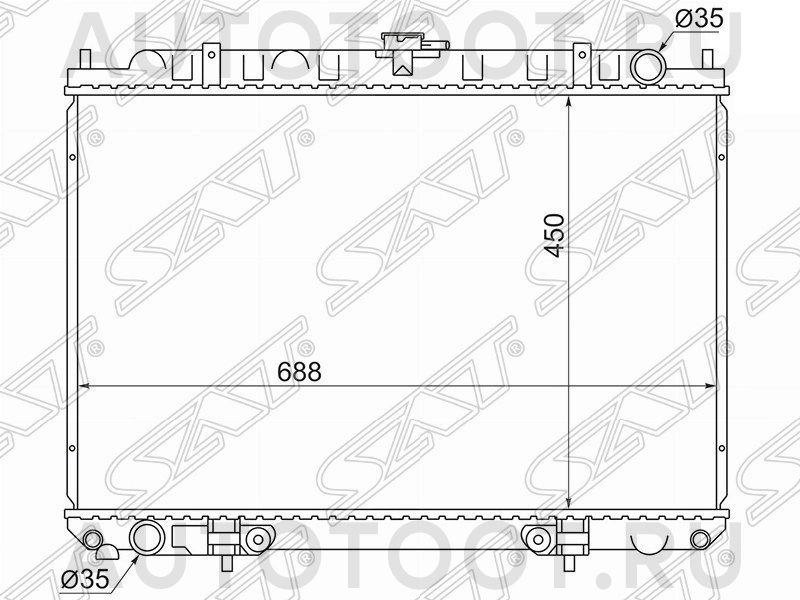 Радиатор охлаждения KA24DE SR20 YD25 -  для NISSAN SERENA, NISSAN R`NESSA, NISSAN PRESAGE, NISSAN BASSARA, NISSAN PRAIRIE, NISSAN LIBERTY