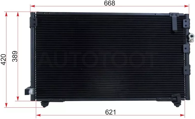 Радиатор кондиционера Toyota Ipsum (SXM10) 96-01 / Gaia 98-04