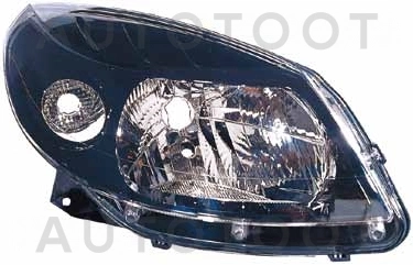 Фара правая (под корректор, внутри черная, тюнинг) -5511170RLDEM2 Depo для RENAULT SANDERO