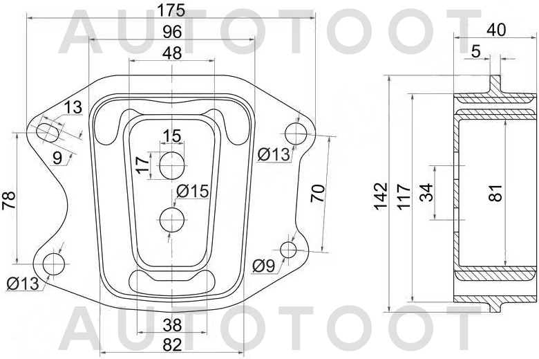 Подушка заднего дифференциала 4WD 3SFE / 3SGE / 3SGTE -7701703SX Stellox для TOYOTA CALDINA, TOYOTA CARINA, TOYOTA CORONA, TOYOTA CARINA E, TOYOTA CORONA PREMIO