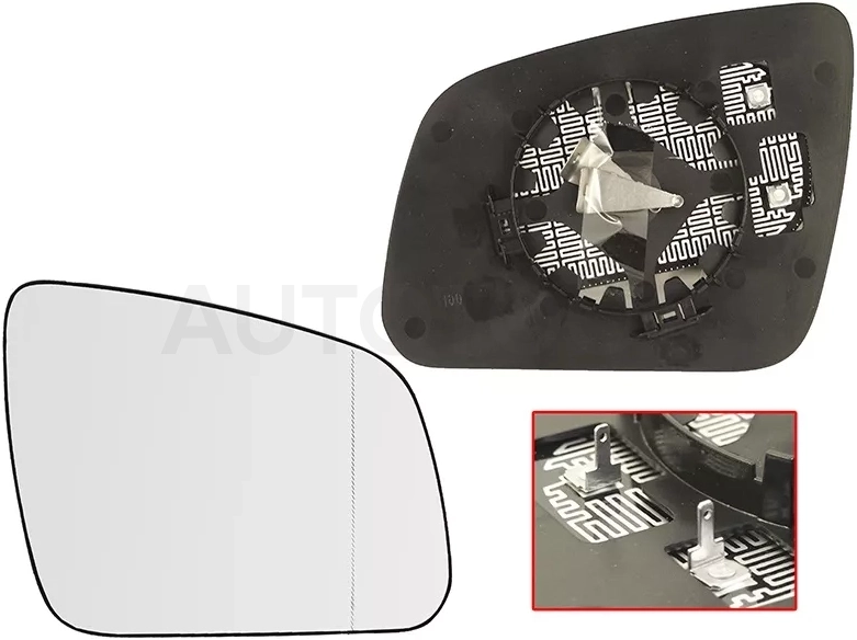 Полотно зеркала Mercedes-Benz C-Class 07-11 (Справа/ Обогрев/ асферическое) - Артикул ST1210038 - Производитель Sat - Фото, Отзывы, Цены