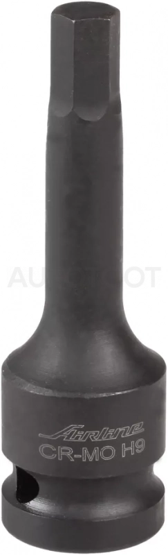 Головка ударная торцевая 1/2"DR внешний шестигранник H9, L=78мм