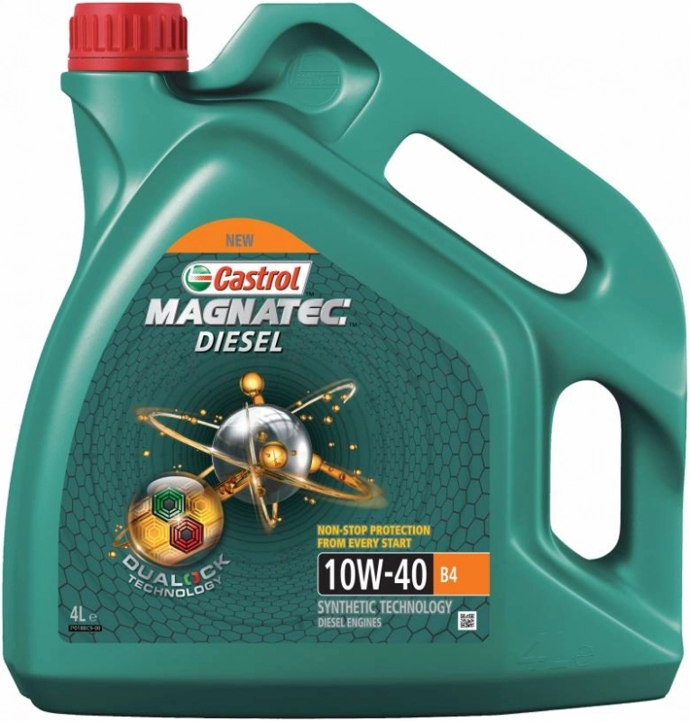 10W-40 Castrol Magnatec Diesel B4 Dualock 4л Масло моторное полусинтетическое