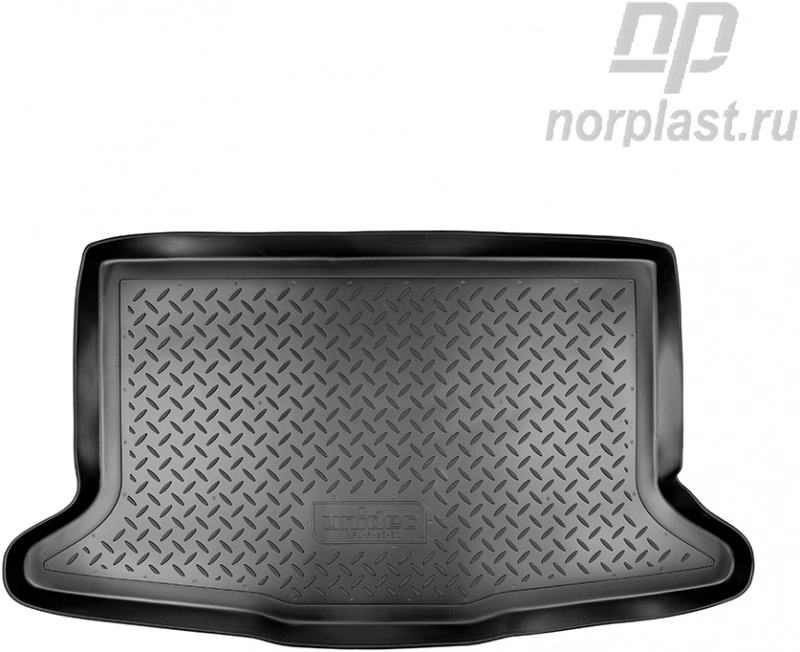 Коврик в багажник NORPLAST, черный, полиуретан, хэтчбек