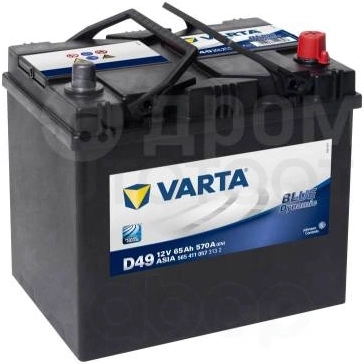 Аккумулятор VARTA 65Ah 570A обратная полярность(-+)