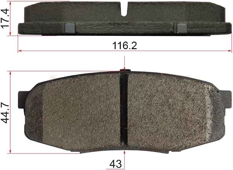 Колодки тормозные (Сзади) Toyota Land Cruiser (J200) 07-21 / Lexus LX 07-23