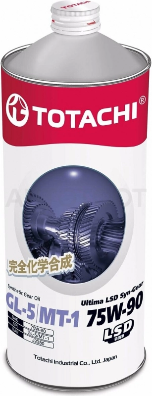Масло трансмиссионное синтетическое TOTACHI  75W-90 "Ultima LSD Syn-Gear", 1л