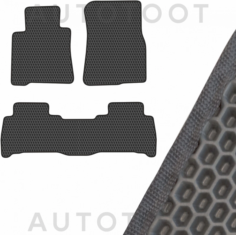 Коврик салона 3 штуки EVA Серый -  для TOYOTA LAND CRUISER, LEXUS LX570