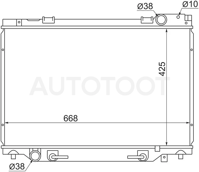 Радиатор Toyota Estima 90-05 / Estima Emina 92-99 / Estima Lucida 92-99 / Previa 90-07