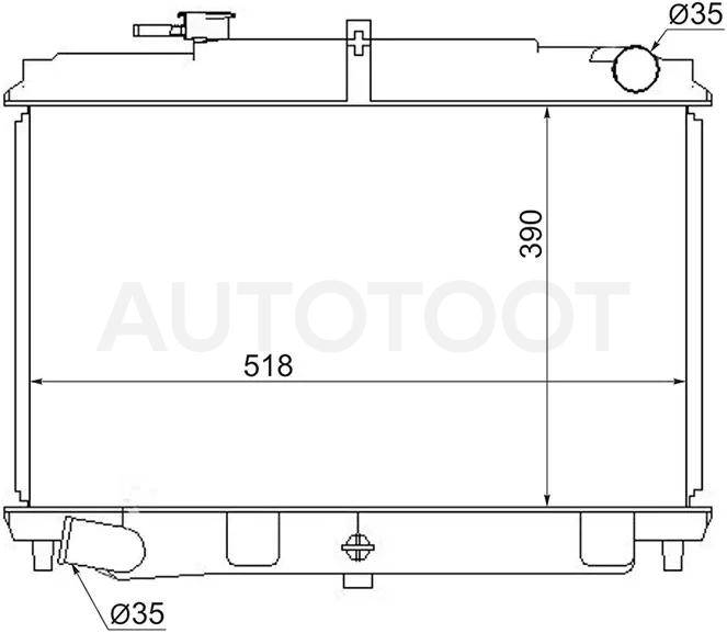 Радиатор Nissan Atlas F 92-02