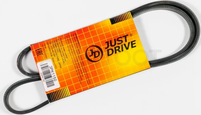 Ремень поликлиновый JD - Артикул 3PK1150 - Производитель Just Drive - Фото, Отзывы, Цены