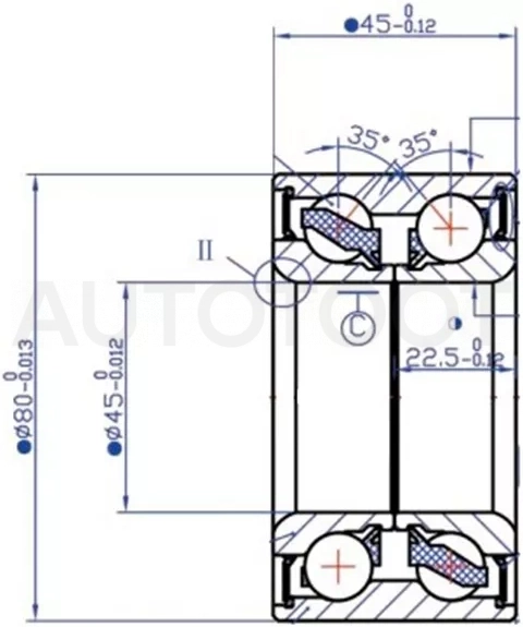 Подшипник перед ступицы/задней VW TRANSPORTER 90 - Артикул ST7D0498625 - Производитель Sat - Фото, Отзывы, Цены