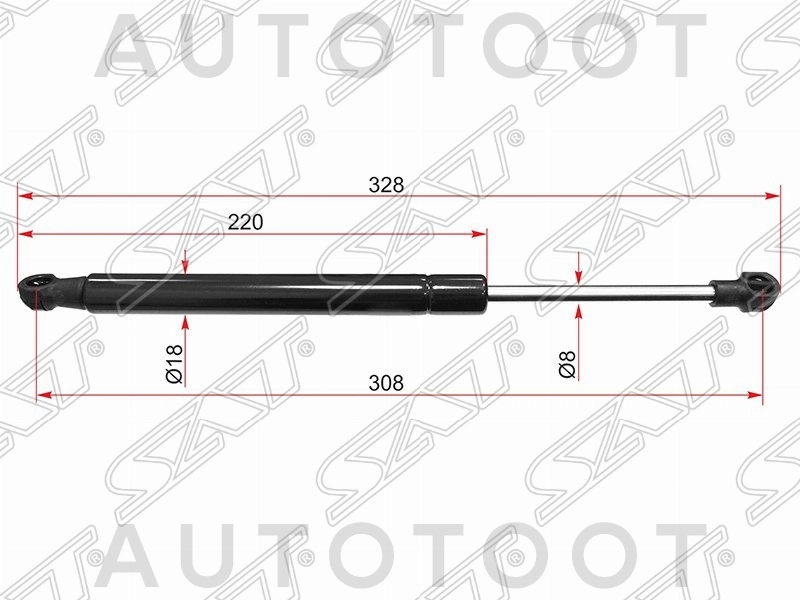 Амортизатор капота левый=правый -ST51237309119 Sat для BMW 5SERIES