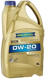 0W-20 Масло моторное RAVENOL ECS EcoSynth 4л синтетика - Артикул 1111102004 - Производитель RAVENOL - Фото, Отзывы, Цены