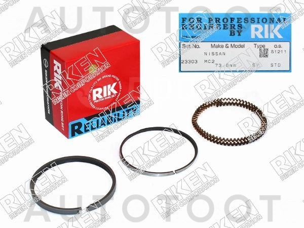 Кольца поршневые (комплект) STD QG15DE / GA15DE -120334M520 Nissan для NISSAN SUNNY, NISSAN WINGROAD, NISSAN AD