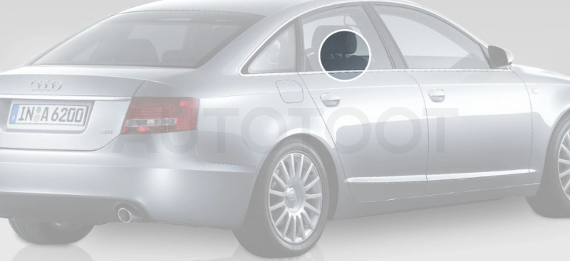 Стекло заднее правое опускное -  для AUDI A6