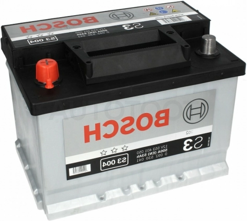 Аккумулятор BOSCH 53Ah 500A обратная полярность(-+)