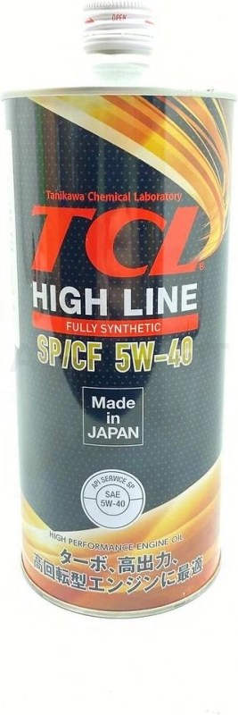Масло моторное синтетическое TCL 5W-40 High Line, Fully Synth, SP/CF, 1л