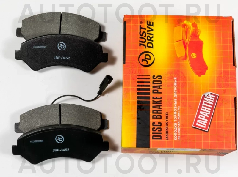 Колодки тормозные дисковые передние - Артикул JBP0452 - Производитель Just Drive - Фото, Отзывы, Цены