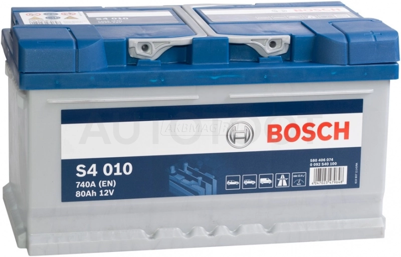 Аккумулятор BOSCH 80Ah 740A обратная полярность(-+)