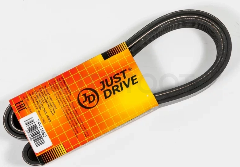 Ремень поликлиновый JD - Артикул 7PK1690 - Производитель Just Drive - Фото, Отзывы, Цены