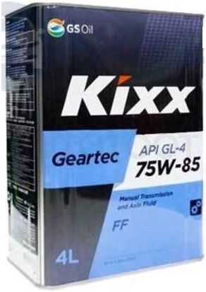 Масло трансмиссионное KIXX GEARTEC FF 75W-85 GL-4 4л - Артикул L271744TE1 - Производитель Kixx - Фото, Отзывы, Цены