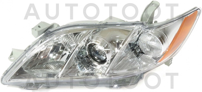 Фара левая (под корректор, желтый габарит) -21211Q6LLDEM Depo для TOYOTA CAMRY