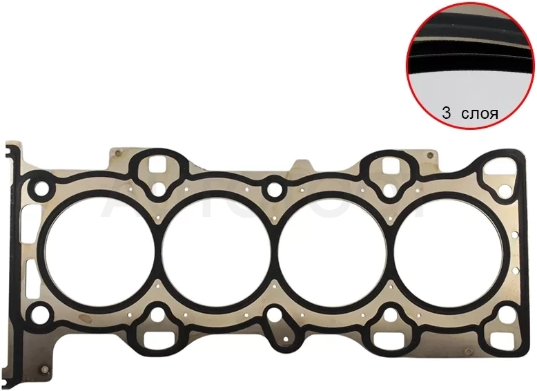 Прокладка ГБЦ FORD C-MAX/FOCUS II/Mazda 3/6/MPV/Tribute/VOLVO C30/S40 06- 2.0/2.3