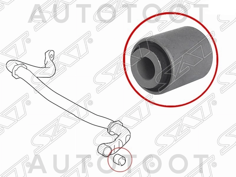 Сайлентблок тяги переднего стабилизатора (пневмо подвеска) -TAB501 Febest для TOYOTA LAND CRUISER, LEXUS LX570