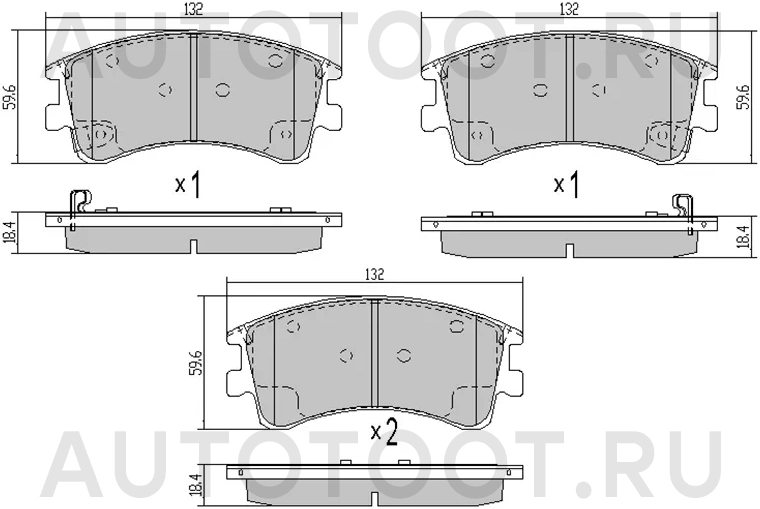 Колодки тормозные (Спереди) Mazda 6 02-08 / Atenza 02-07 - Артикул STG2YS3328Z - Производитель Sat - Фото, Отзывы, Цены