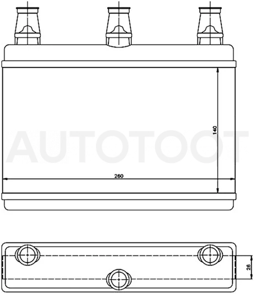 Радиатор отопителя салона BMW 5-Series 03-10 / 6-Series 03-10 - Артикул STBM603950 - Производитель Sat - Фото, Отзывы, Цены