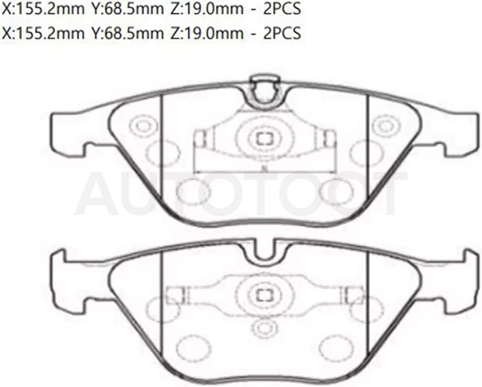 Колодки тормозные (Спереди) BMW 3-Series 05-14 / 5-Series 03-10 / X1 09-15 - Артикул GK0009 - Производитель Ctr - Фото, Отзывы, Цены