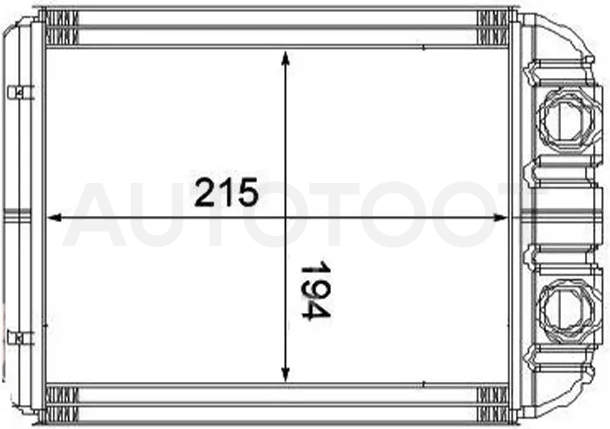 Радиатор отопителя салона Audi Q7 05-15 / Volkswagen Touareg 02-18 - Артикул STVW603950 - Производитель Sat - Фото, Отзывы, Цены