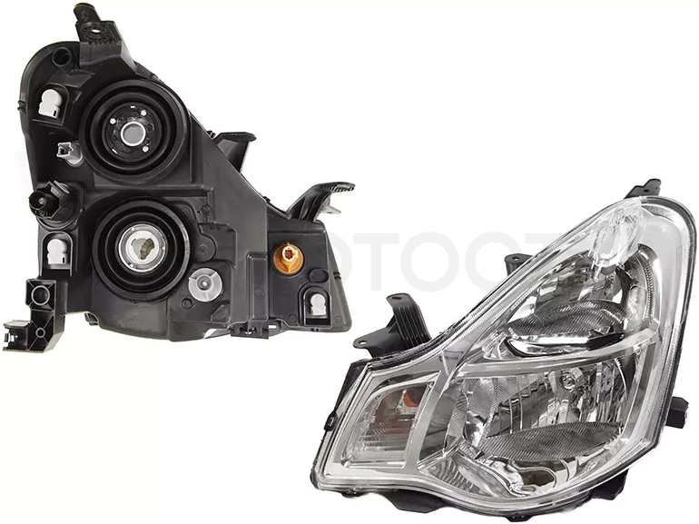 Фара Nissan Almera 12-19 / Bluebird Sylphy 05-12 (Спереди/ Слева/ Галоген/ под электрокорректор)