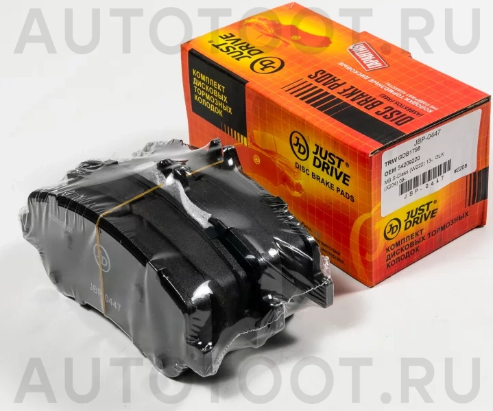 Колодки тормозные дисковые передние - Артикул JBP0447 - Производитель Just Drive - Фото, Отзывы, Цены