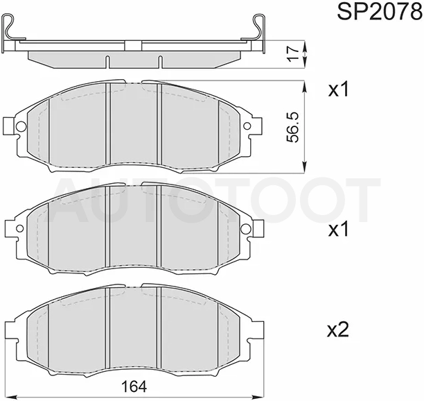 Колодки тормозные (Спереди) Nissan Pathfinder 95-09 / Navara 98-15 / NP300 08-15 / Xterra 00-05
