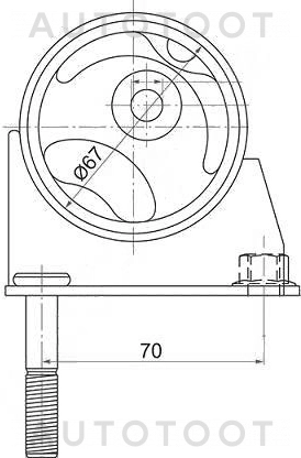 Подушка двигателя задняя 4WD -ST1237121041 Sat для TOYOTA BB, TOYOTA FUN CARGO, TOYOTA VITZ, TOYOTA YARIS, TOYOTA PROBOX, TOYOTA SUCCEED, TOYOTA YARIS VERSO