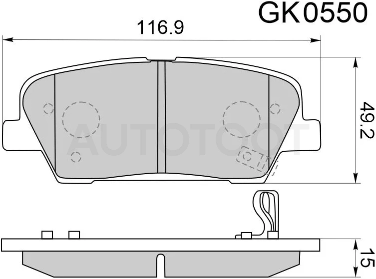 Колодки тормозные (Сзади) Hyundai Elantra 10-16 / Santa Fe 05-21 / Kia Sorento 09-21 / Hyundai Avante 06-11 / Equus 10-17 / Genesis 08-17 / Grand Santa Fe 13-18 / Kia Quoris 15-19 / Stinger 17-21