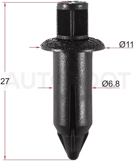 Клипса GM/TOYOTA/LEXUS/MITSUBISHI (Продажа по 10шт) - Артикул STKJ204E - Производитель Sat - Фото, Отзывы, Цены