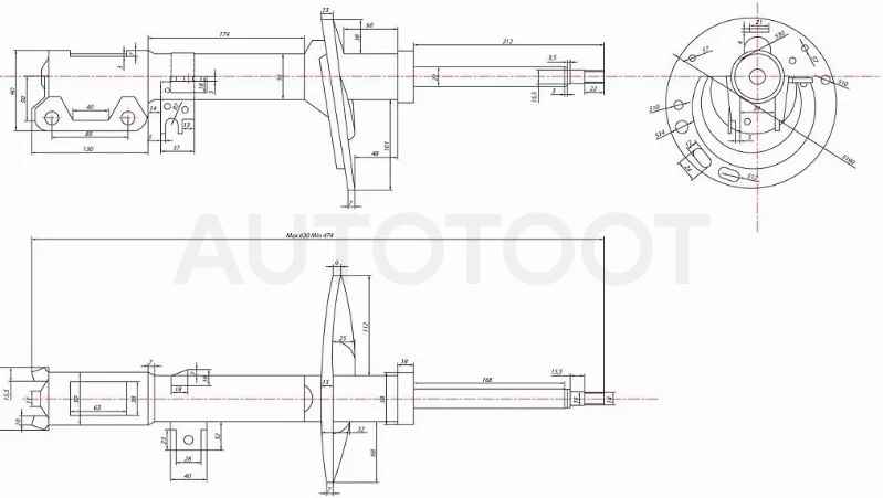 Стойка задняя TOYOTA CAMRY/WINDOM/LEXUS ES300 03-06 (пружина бочка) RH - Артикул ST4853080112 - Производитель Sat - Фото, Отзывы, Цены