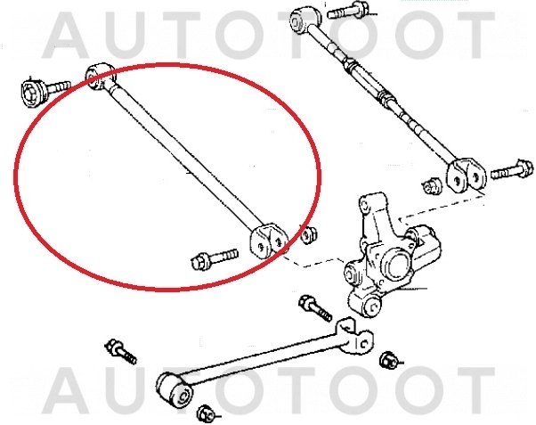 Тяга задняя поперечная передняя левая=правая -ST4871033070 Sat для TOYOTA CAMRY, TOYOTA WINDOM, TOYOTA HIGHLANDER, TOYOTA KLUGER