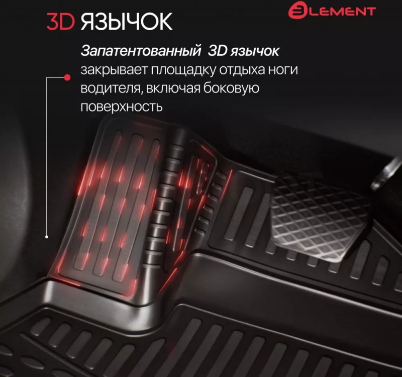Коврики 3D в салон PEUGEOT 301, 2013-, 4 шт. (полиуретан) / Пежо - Артикул ELEMENT3D3824210K - Производитель Element - Фото, Отзывы, Цены