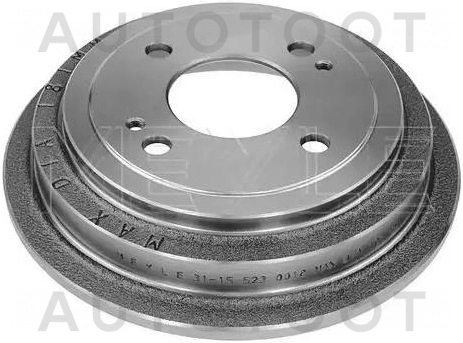 Барабан тормозной задний -GD06631 G-Brake для HONDA FIT