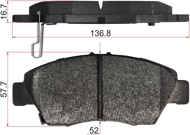 Колодки тормозные (Спереди) Honda Civic 91-06 / Civic Ferio 95-05 / Fit 01-20 / Freed 16-19 / LADA Kalina 04-13